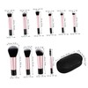 VICASKY 10pcs Mini Makeup Brush Set Compact and Portable Brushes