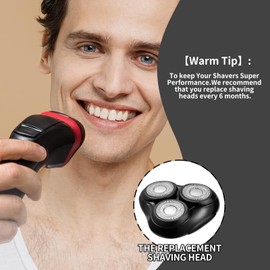 Universal Rotary Replacement Shaver Head,Compatible with Remington Shaver Series,for R3,R4,R5,R6,R7,R8,SP-3141 and SP-5161 Foils/Blades (Black(2 Count))