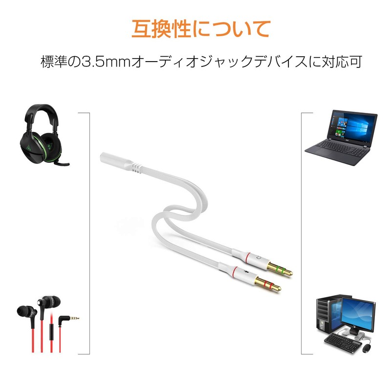 Audio Distribution Cable, BEADY Stereo Mini Plug Jack Converter Cable