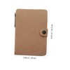 FUNOMOCYA Pack Brown Kraft Paper Notebooks Multi-Function Portable Notepad Planner