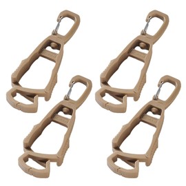 Lyfengdeam 4pcs Glove Clips, Glove Holder, Glove Clips For Work, Work Gloves, For Duty Belt, For Duty Belt, For Construction Work Glove Clip, Prevent Losing (Khaki)