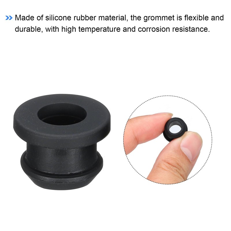 QUARKZMAN 4pcs Snap Rubber Grommet Connector Mounting Diameter 10.5mm ID