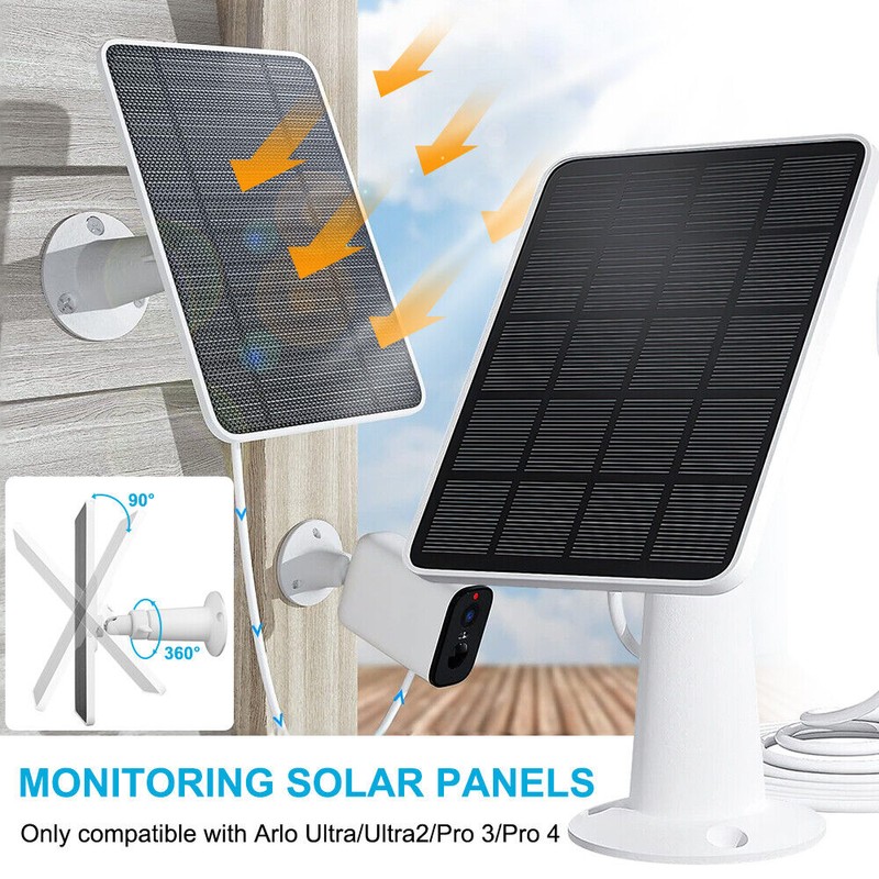 Arlo Weatherproof Solar Panel for Arlo Pro 4/3/Ultra/Ultr