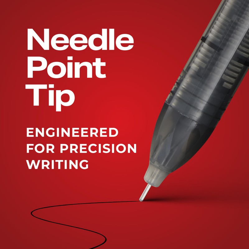 Sharpie Rollerball Pen Needle Point (0.5mm) Precision Pen Blue Ink