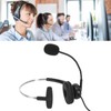 Single Ear Headset with Mic, Comfortable Lightweight Noise Canceling Wired