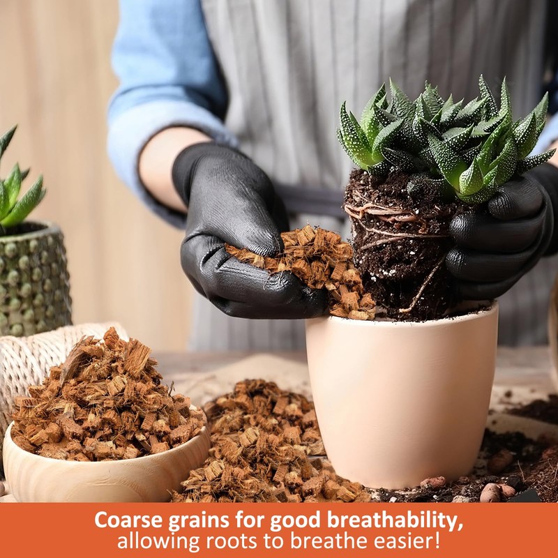Riare 2 Pack Coco Chips Substrate for Plants- 2.2lb 100%