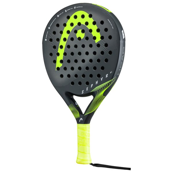 HEAD Unisex - Adult Zephyr UL 2023 Padel Racket, Black/Yellow, One Size