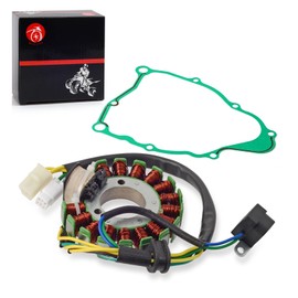Stator & Gasket Compatible with Yamaha Timberwolf 250 YFB250 2WD 4WD 1994-2000 Bear Tracker 250 YFM250 2WD 1999-2000 4BD-85510-20-00