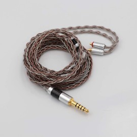 TRIPOWIN C8 Audio HIFI Stereo 8-strand Copper Foil and Silver Foil Yarn Braided Lightweight Earphone Upgrade Cable with 3.5/2.5/4.4mm Plug and 0.78mm 2pin Splash MMCX and QDC Connector Westone QDC TRN