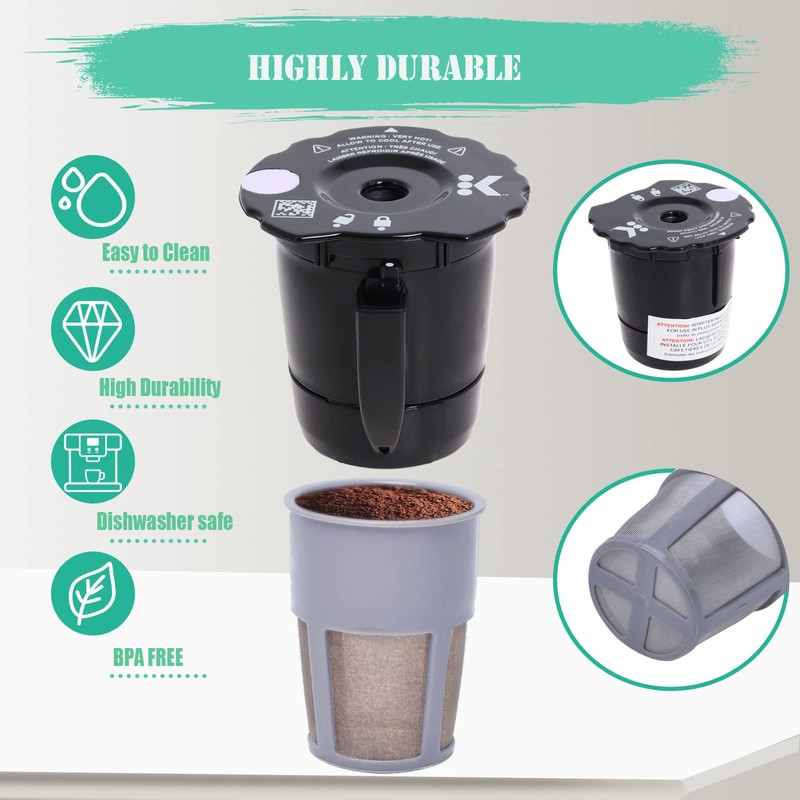 Reusable Coffee Filter Compatible with Keurigg 𝑲𝒆𝒖𝒓𝒊𝒈 My K Cup