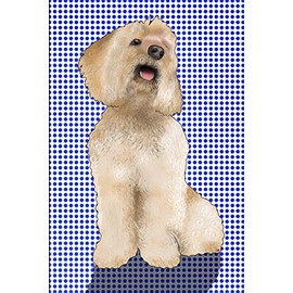 Dot Grid Notebook - Cockerpoo: A funky RuffRetro Dog Breed journal (blue) with 150 dotted pages