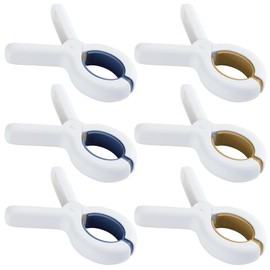 Large Bath Towel Clips, 6 Pieces Beach Towel Clips, Windproof Towel Clips, Clothes Pegs, Strong Towel Clips for Daily Laundry, Beach Towel, Thick Clothing, Bath Towel, Bed Linen
