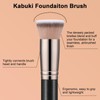 TEOYALL Kabuki Foundaiton Brush, Flat Top Dense Buffing Brush for