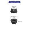 sourcing map M6x1mm Flange Nylon Insert Lock Nuts, 100Pcs Aluminum