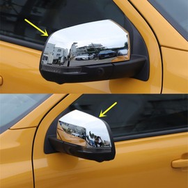 CYAuto New Door Exterior Rearview Mirror Cover Cap Trim for Ford Ranger 2024 2025 (Chrome)