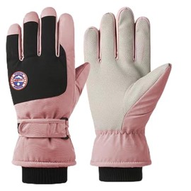DQST Guantes para Frío Hombre y Mujer, Guantes Termicos, Guantes Impermeables para Nieve, Función de Pantalla Táctil, Antideslizante, Adecuado para Esquiar, Escalar Montañas, Cámping, Motocicletas.