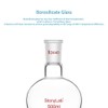 stonylab Recovery Flask, Heavy Wall Single Neck Borosilicate Glass Rotary