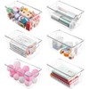 6 Pack Small Clear Storage Bins with Lids, Acrylic Arts
