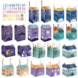 Ramadan Calendar for Filling, 30 Gift Boxes with Number Stickers, Ramadan Calendar, Ramadan Calendar for Crafts, Ramadan Gift Bags, Eid Mubarak Gift Boxes, Eid Mubarak DIY Decoration