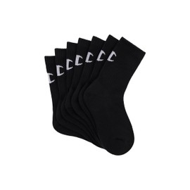 Champion Kids Crew Socks - 7 Pack, Black (7 Pack), Large
