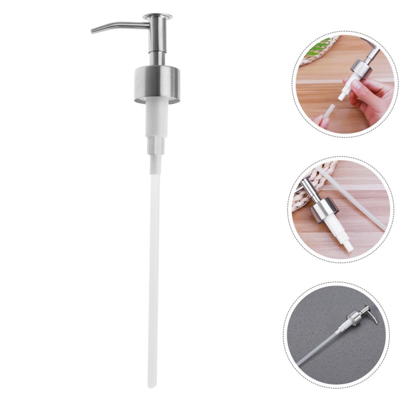 ULTECHNOVO 2pcs Stainless Steel Pump Head Replacement for Liquid Soap