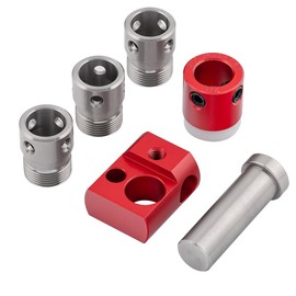 Woodpeckers Cam-A-Line Dowel Jig Parts, 1/2 Inch Drill Guides, Drill Stop Collar, Pin & Stop Block