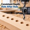Drill Bit Depth Stop Collars for Woodworking – 8-Piece Adjustable