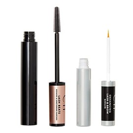 e.l.f. Cosmetics Lash Beats Mascara & Lash Serum Bundle, definición, alargamiento de rímel y suero para mejorar las pestañas y las cejas, hace que las