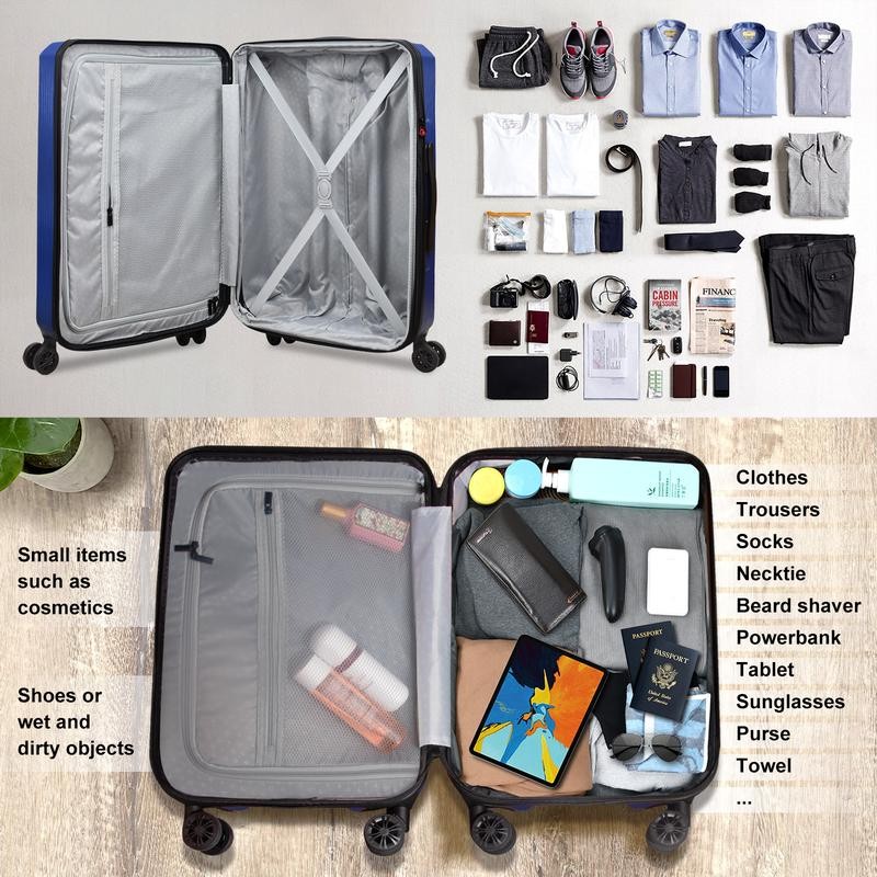Verdi Luggage 20 Inch Carry On - Bottom Grip Design,