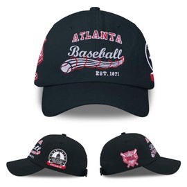 Atlanta City Embroidered Baseball Cap for Men Women Classic Vintage Adjustable Snapback Unisex Hat Fan Hat Apparel Gifts