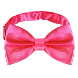 Alizeal Fashion Adjustable Pre-tied Holiday Bow Ties for Men, Hot Pink