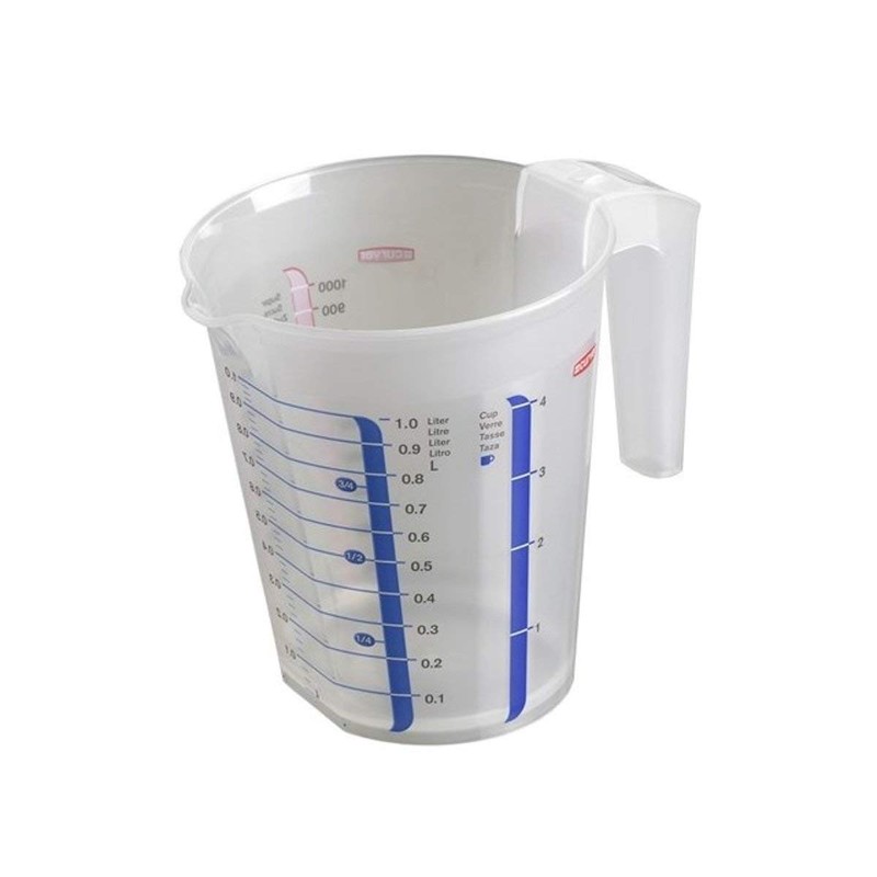 Curver 168123 Messbecher, Polypropylen, transparent, 19 x 17 x 14