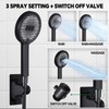 JFJIARUI 13" Shower Heads with Handheld Spray Combo, High Pressure