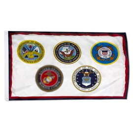 United States Military U.S. Armed Forces Flag 3x5 Ft - UV Fade Resistant Double Printed and Double Stitched 150D Polyester banner (U.S. Armed Forces)