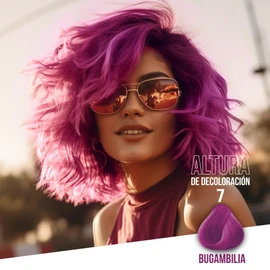 KÜÜL - Color System Funny Colors Tinte Semipermanente Cabello Color Bugambilia 90 ml, con Blanco Titanio, Filtro UV y Colágeno, Prolonga Intensidad del Color, Aporta Hidratación, Brillo y Sedosidad