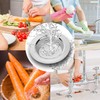Qinglele 2pcs Kitchen Bathroom Sink Strainer, Stainless Steel Drain Filter,
