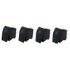 Gatuida 4pcs Motorboat Switch Rocker Switch for Boat Rocker Switch