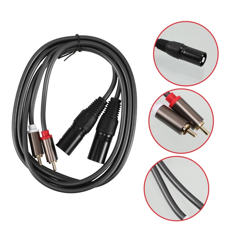 CORHAD Convenient Audio Cable to Male for Mixers Amplifiers and