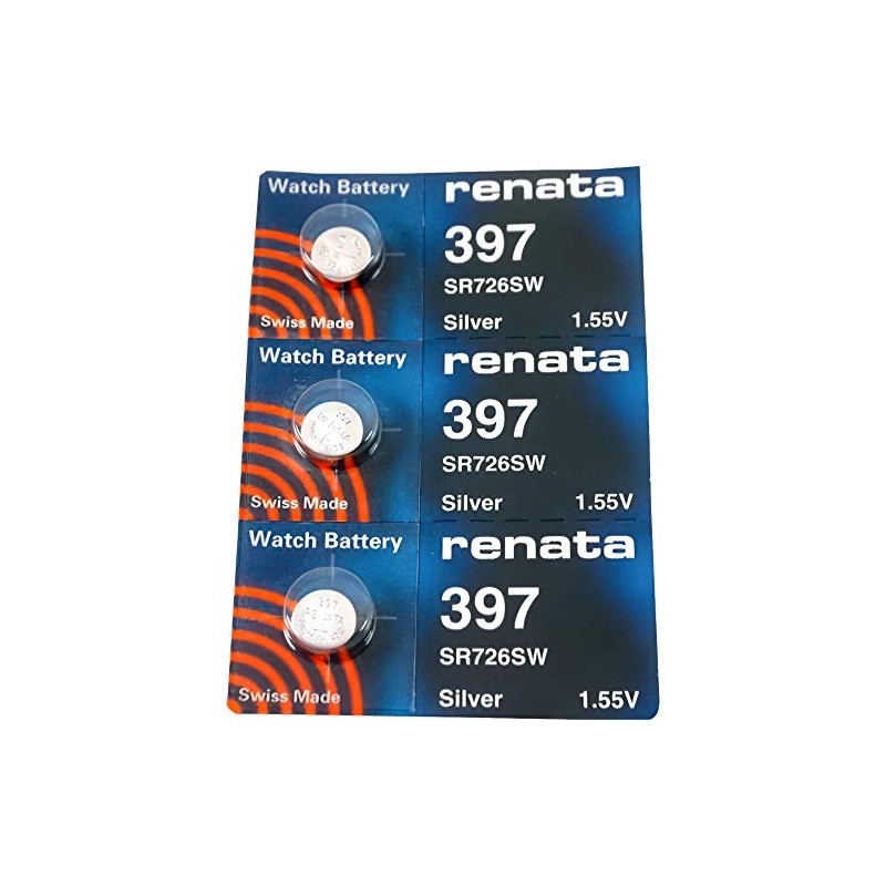 #397 Renata Watch Batteries 3Pcs