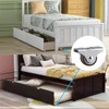 Skelang 4 Pcs Top Plate Fixed Castor, TPE Wheel, Silent