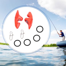 Shrimp Lure Weights, Shrimp Bait Weights Fishing with Baits Chin Sinker Bait Weights Chin Cover Drop Buckle Accessories Shrimp Bait Chin Guard Drop Weights for Fishing Enthusiasts Bait Red [10g]