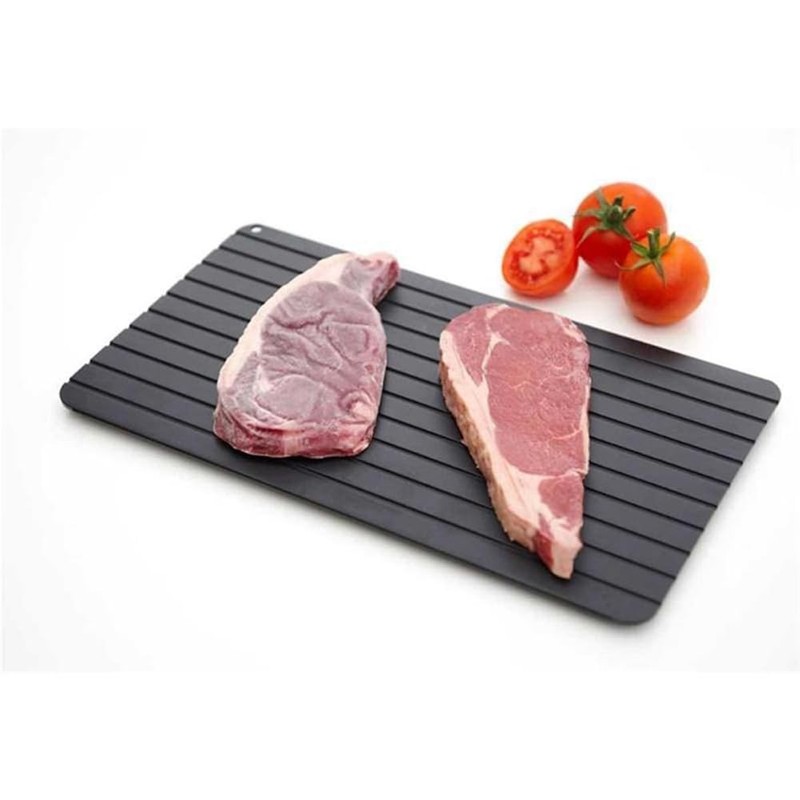 9.06×6.50‑Inch Defrosting Tray,Non‑Stick Thaw Board for Small‑Portion Food
