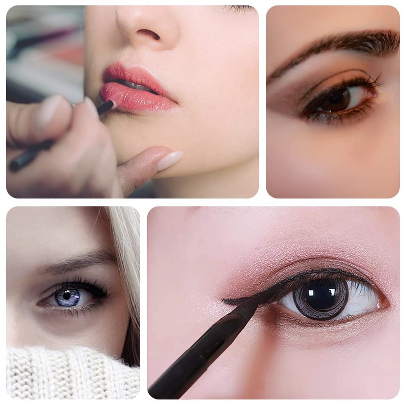 Set of 50 Disposable Eyeliner Brushes, Eyeliner Makeup Brushes, Eyelashes