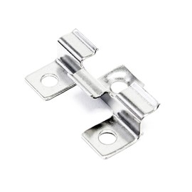 Wiltec 50 x Stainless Steel Clips 7 mm Decking Mounting for 7 mm Side Groove, Stainless Steel Mounting Bracket