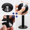 Radiator Pipe Covers and Collars 15mm x 200mm Black, 2