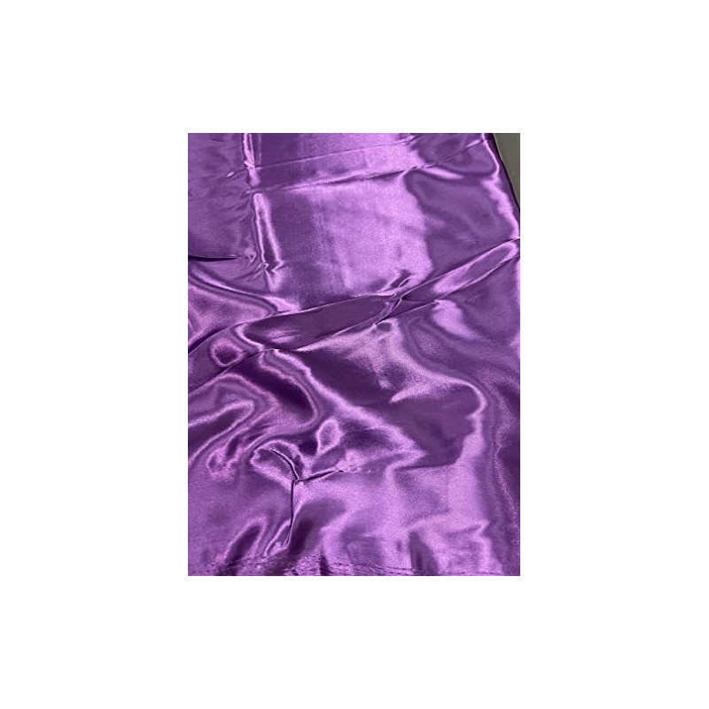 Premium Bridal Wedding Satin Charmeuse Fabric (Plum), 60 Yards