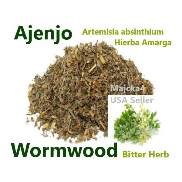 Ajenjo Artemisia absinthium 4 oz Hierba Amarga Wormwood Bitter herb Herbal teas