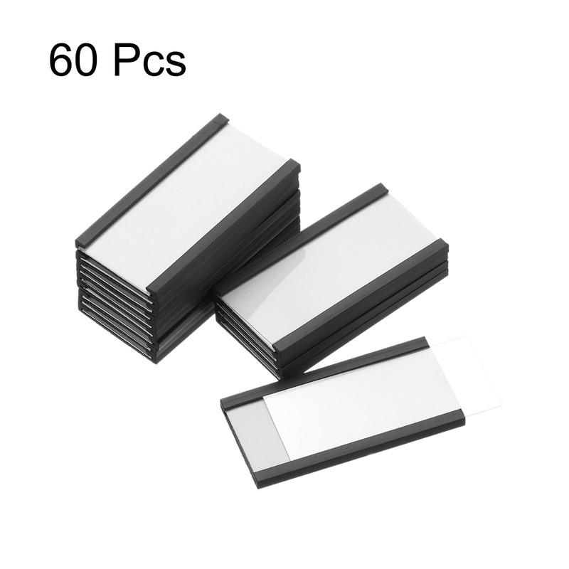 MECCANIXITY Label Holders 2" x 1" C Channel Rubber Magnetic