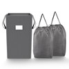 MCleanPin 210L Laundry Hamper Collapsible with 2 Washable Laundry Bags,