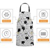 Smooffly Cute Cats Apron,Adjustable Neck Bib Apron for Men Women,Suitable